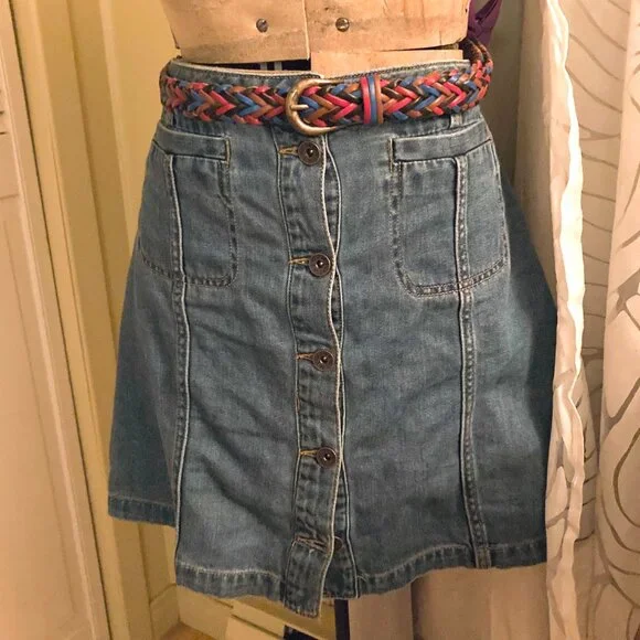 Orvis Multi Colour Braided Leather Belt, Antique Brass Buckle - Size M - Picture 6 of 10